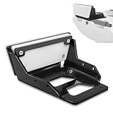 Transom Trolling Motor Mount for Kayaks, 6mm Thick Heavy-Duty Aluminum Transom Motor Bracket 3HP Max Thrust, 3.75' x 4.75' Bolt Pattern for Flat Stern Boats in Freshwater & Saltwater (1-Pack, Black)