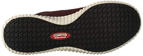 Image of Skechers Men's Cessnock Food Service Shoe - Burgundy
