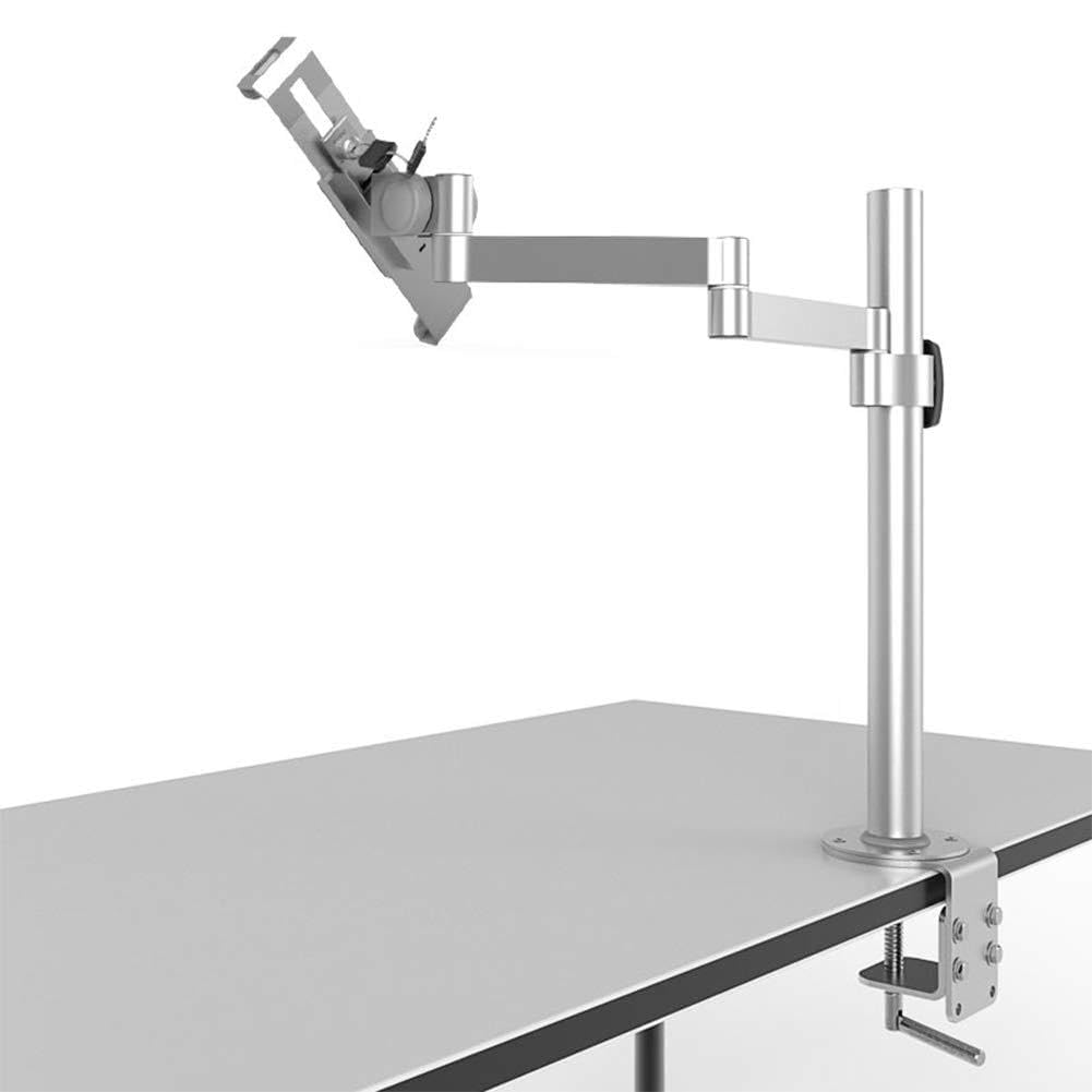 AIZYR Montaggio A Parete Pigro Supporto per Tablet, Alluminio Staffa di Montaggio A Morsetto Regolabile con Rotazione di 360 Gradi per Giocare, Guardare Video,B