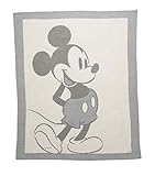 Barefoot Dreams CozyChic Vintage Mickey Mouse Baby Blanket, Size 32' x 40' - Ocean