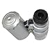 NYKKOLA New Silver 60X Loupe Portable Mini Pocket LED UV Light Microscope Magnifier