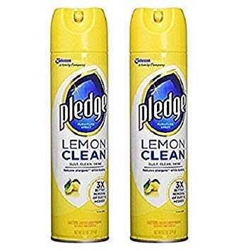 Image of Pledge Enhancing Polish Spray, Wood Furniture & Stainless Steel Polish, Remove Dust and Fingerprints, Fast Shine and Protect, Prevent Scratches & Knicks - Lemon Scent, 9.7oz (Pack of 12)