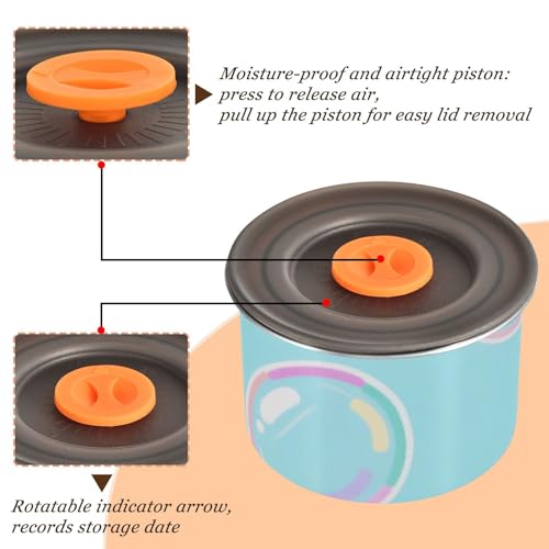 Contenedor de café acero inoxidable sellado al vacío miniatura 4