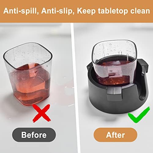 Samhe Anti-Spill Cup Holder Adjustable Desk Drink Holder Non-Tipping Table Coaster Cup Holder for Couch Bed RV Office Home - 2