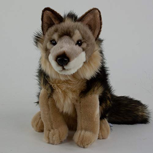 Teddys Rothenburg Kojote Kuscheltier Wolf sitzend 40 cm Plüschtier