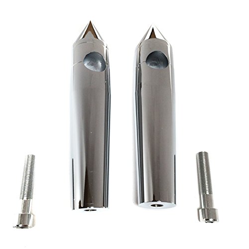 Xkmt-Chromed Spike Handelbar Pullback Risers 1" (25Mm) Hole 6"Rise 9"Overall Height Compatible With V-Star 650 1100 Classic Custom Silverado/Road Star 1600 1700 [B018Qjorms] #TOP5