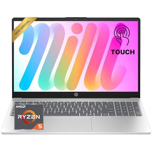HP 15.6' FHD Touchscreen Business Laptop • 2026 Edition • AMD Ryzen 5 7520U • 8GB DDR5 •...