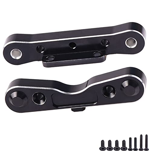 Image of 2-Pack Aluminum Suspension Arms Mounts(Rear Front & Rear Rear) for ARRMA RC 6S 1 /8 Typhon Kraton 1 /7 Limitless Felony Mojave Infraction Car (Black)
