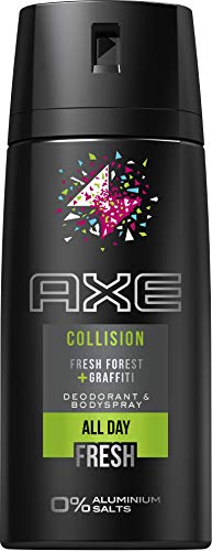 Preisvergleich Produktbild Axe Deospray Collision Fresh Forest + Graffiti ohne Aluminiumsalze, 3er Pack (3 x 150 ml)