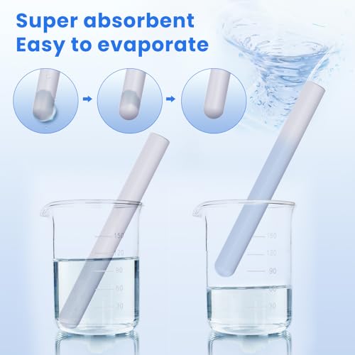 Image of NUHUi Drying Stick Rod, White, 14 Pieces S | Reusable, Absorption, Moisture-Proof for Toys & Clothing, Dehumidifier & Desiccant