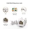 CableCreation Cat6 Keystone Jacks, 10-Pack RJ45 Keystone Jack, Ethernet Keystone Modular Female Connectors, White #5
