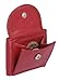 LEAS Extra kleine Minibörse Echt-Leder, rot Mini-Edition