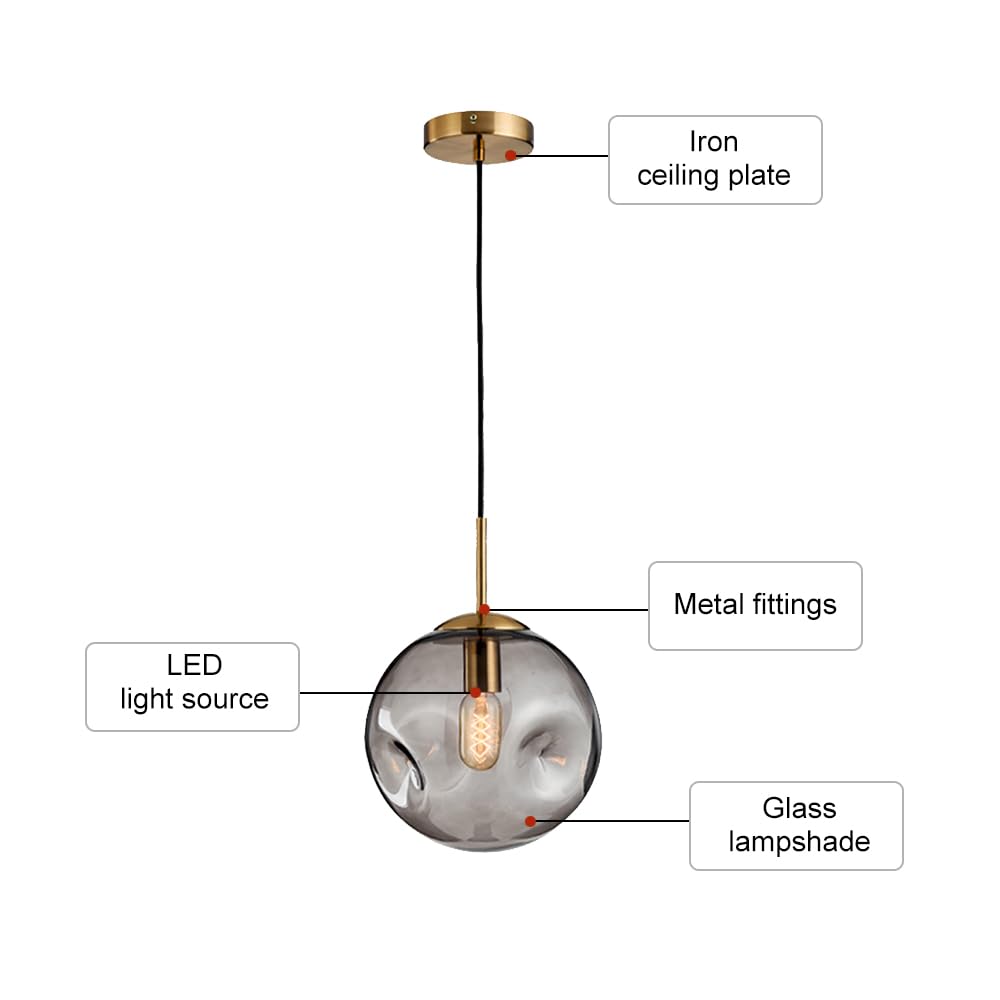 Nordic szklana lampa wisząca kula mini żyrandol lampa sufitowa nieregularny szklany wiszący klosz lampy wyspa kuchenna oprawa oświetleniowa oświetlenie stołu w jadalni lampy wiszące E27 Star of Light
