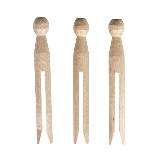 RAYHER Clothes Pins, Wood Natural, 11 cm