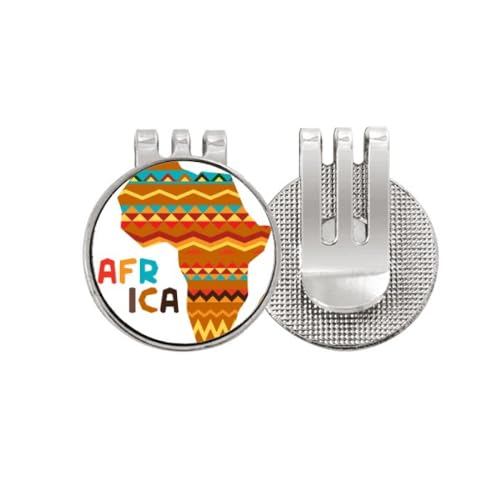 Marqueur de balle de golf à rayures Affancy Map avec clip de casquette magnétique émaillé