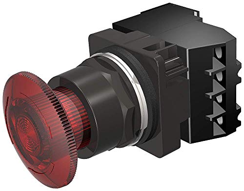 Siemens 52BR8ERAB ϋv C~l[V cCXgc[[X jbg 30mm bh 1-3/4C` vX`bN }bV[wbh eiXς 1NO+1NC ړ_ 120V AC/DC Sd LEDd Blac