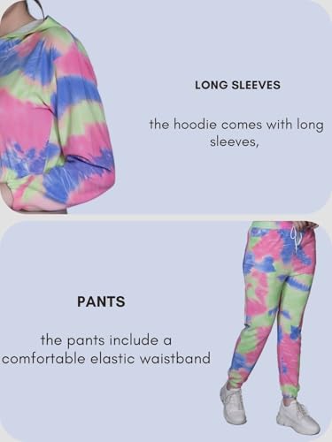 Image of GRECIILOOKS Co-ord Set for Women Stylish | Crop Top Fit Lycra Winter Hoodie set | Woolen Sweatshirts & Hoodies & T-Shirt For Girl | Printed Drawstring Trouser Clothes Hoodie with Pocket