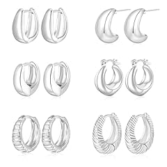 03-Silver hoops
