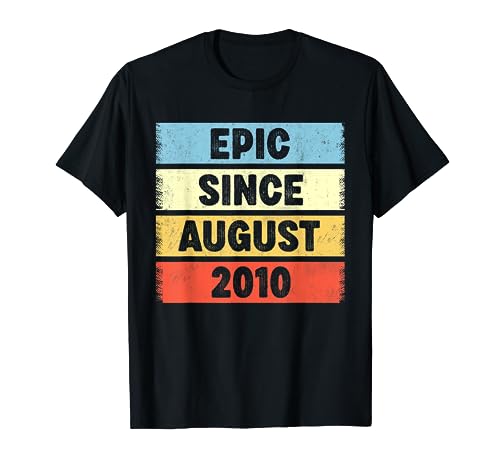 Epic Since August 2010 13 cumpleaños Camiseta