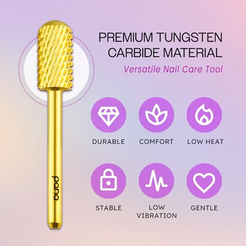 Broca de carburo para manicura PANA 1/8 pulg extra gruesa miniatura 6