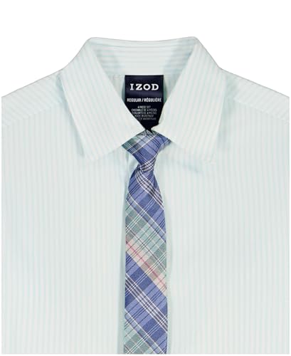 Image of IZOD Boys' 4-piece Formal Dress Up Suit Set, Vest, Pants, Collared Shirt, and Tie