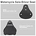 DgNeLai Motorcycle Solo Drive Seat Black Rhombus Leather Bobber Cushion with Mounting Seatbase Spring Bracket Kit Replacement for Harley Davidson Sportster XL 1200 883 48 Chopper Custom
