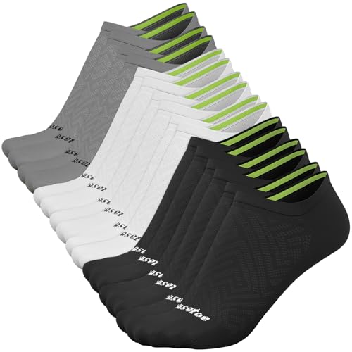 Image of No Show Socks Women, 8 Pairs Low Cut Ankle Non Slip Casual Invisible Liner Athletic Running Socks