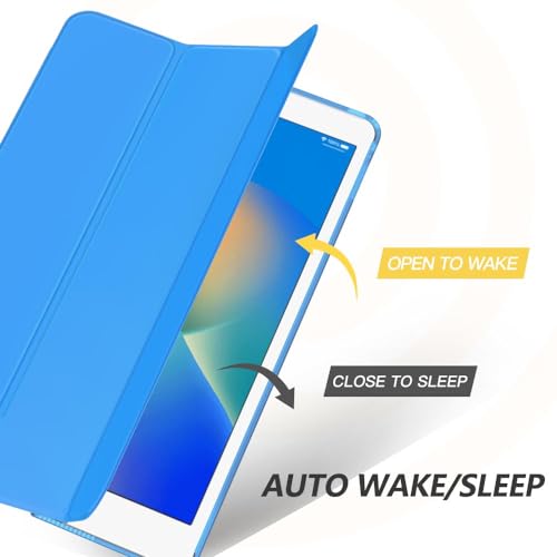 Image of Moko Smart Case for iPad 9th / 8th / 7th Generation Case 10.2 Inch, Wave Blue