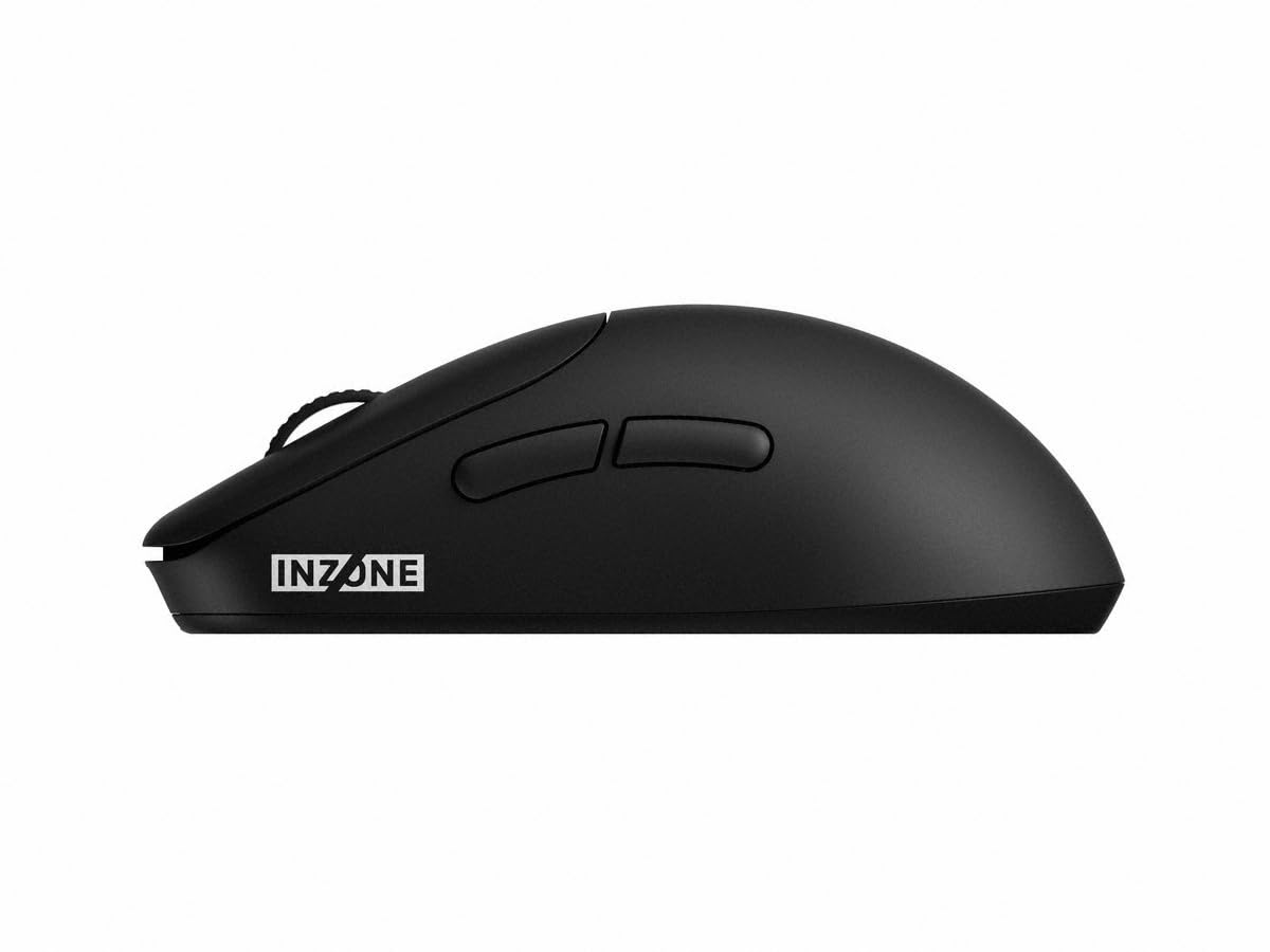 Sony INZONE Mouse-A bezprzewodowa mysz gamingowa, ultralekka (48,4 g), próbkowanie 8000 Hz, czujnik PixArt 30 000 DPI, przełączniki optyczne, bateria 90h, projekt z Fnatic, PC FPS Esports, czarna