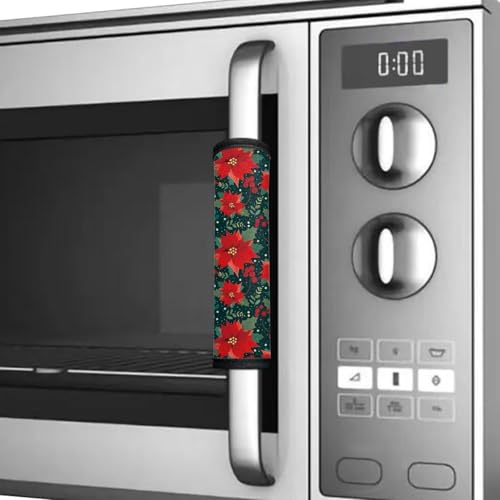 Image of Christmas Fridge Door Handle Covers Ghost Refrigerator Handle Covers Set of 6, Non-Slip Microwave Dishwasher Door Cloth Protector, Keep Off Fingerprints,Food Stains Gift for Holiday