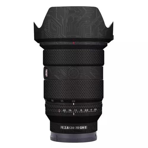 Funda protectora adhesiva para lente Sony FE 24-70 mm f/2.8 GM II - Color Circuit Black miniatura 1