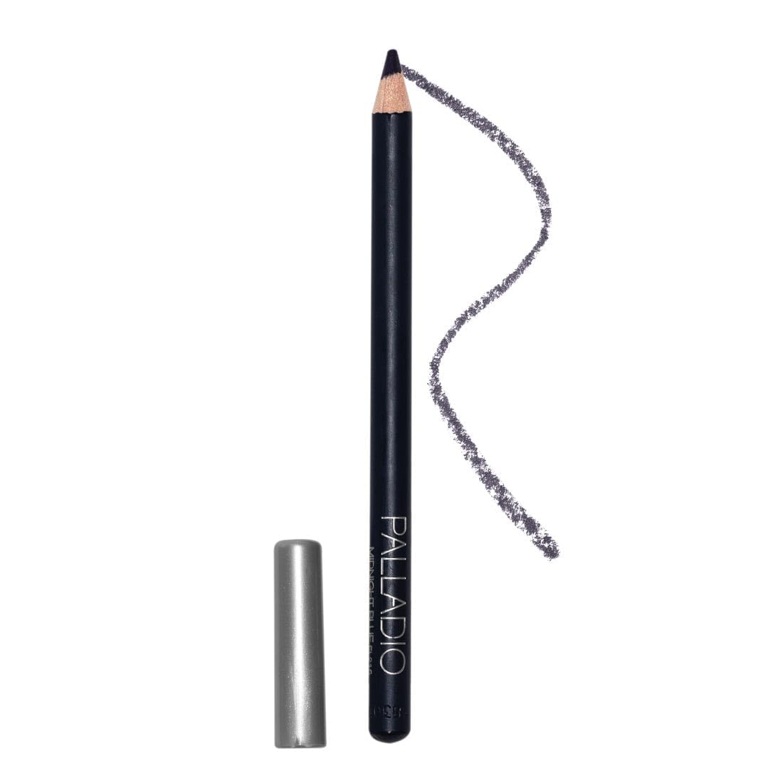 Palladio Eyeliner | Long lasting Creamy Cosmetic Pencil | Shimmer Eye Liner | Buttery Smooth Tip | Professional Makeup Eyeliner Pencil | Midnight Blue