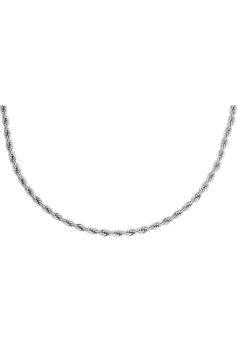 Fossil Herren-Leder-Halskette mit Karabinerverschluss