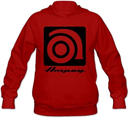 RABBEAT Women's Hoodie Ampeg Electric Guitar Amp Red