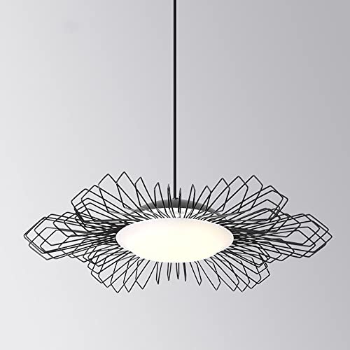 Lustre à LED salon et salle à manger suspension dorée rétro pour ambiance chaleureuse