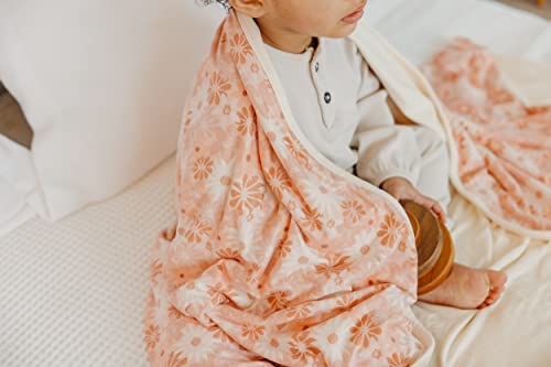 Image of Copper Pearl Jumbo 3-Layer Baby Blanket: Soft Baby Quilts for Boys and Girls | Breathable, Cozy, Toddler Blanket | Baby Quilt for Newborns | 46x46 Premium Polyester /Rayon | Penny