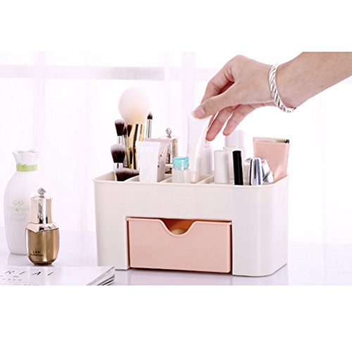 OUNONA Comestics Organizador de maquiagem Desktop Cosmetics Porta-maquiagem caixa de armazenamento c