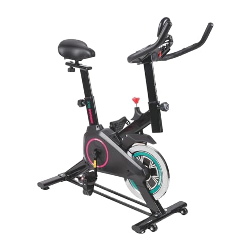 Bicicleta estática de interior Wintem regulable con asiento acolchado ergonómico