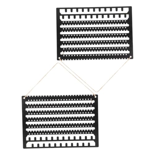 Healeved 2pièces Porte Boucles Oreilles Mural Bois Support Bijoux Pour Colliers Et Bracelets Organisateur De Rangement Mural Pour