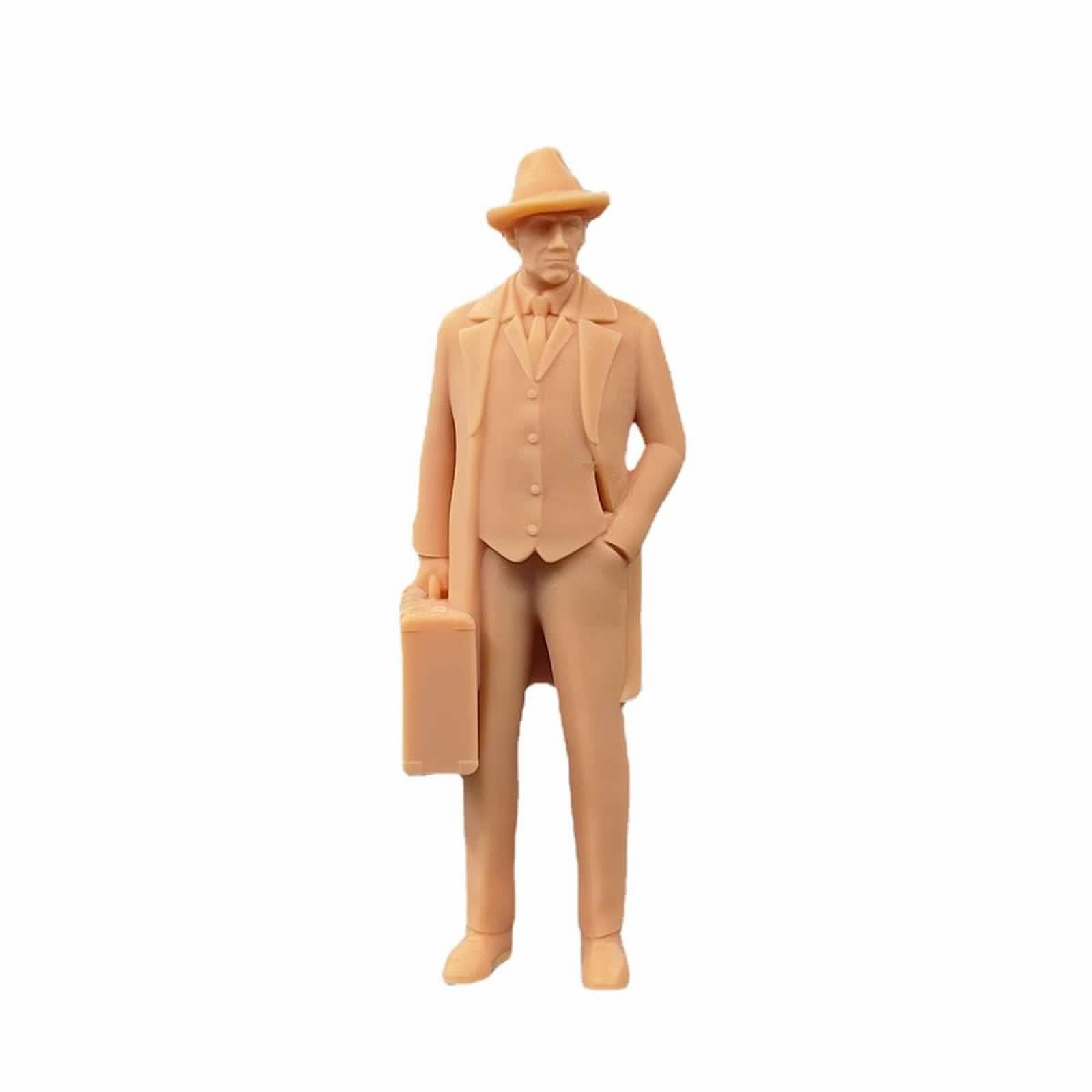 Amazon.co.jp: ZEDACAKAI 1/43 フィギュア 荷物を持った男女乗客 模型