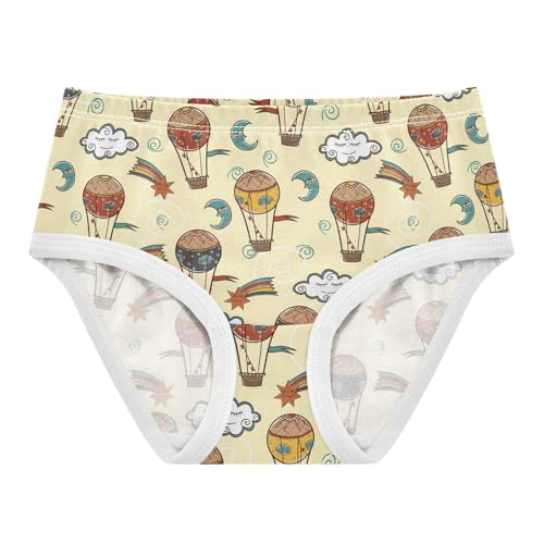 Girls' Underwear Hot Air Balloons Cotton Stretch Comfort Toddler Panties