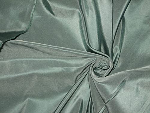 Tissu taffetas soie bleu poudré 137 cm au mètre pour couture haut de gamme