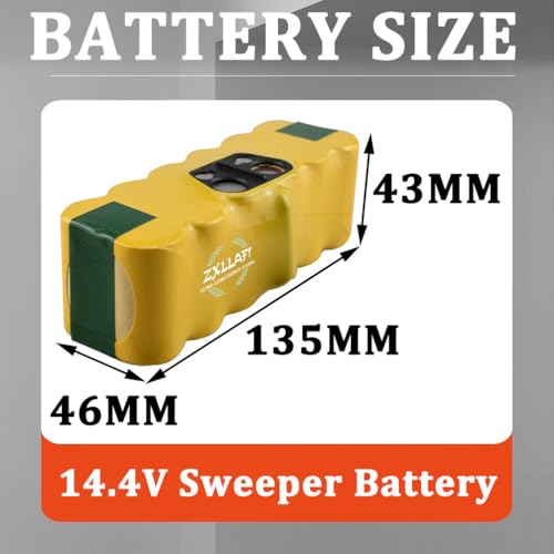 Batterie de remplacement pour balayeuses 14,4 V lithium haute durabilité