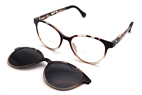 ColorViper Clear Bifocal Reader + Polarized Magnetic Clip on = Polarized Sunglasses4