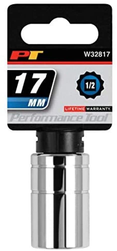 Performance Tool W32817 1/2 in. Drive 17 mm 12-Point Socket