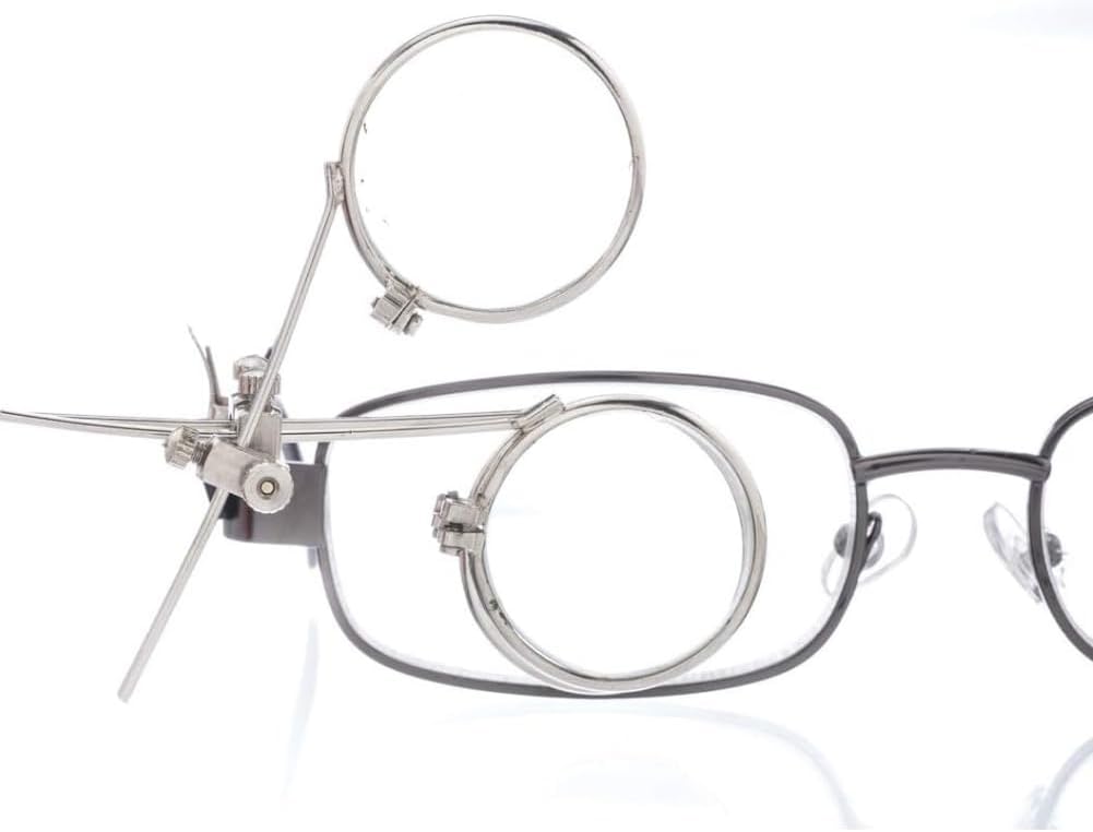 Jeweller's Eye Loupe 3.3X, 6.6X, 9.9X Triple Ocular Loupe Clip on Eye Glasses Magnifier Jewellery Making Repair Tool