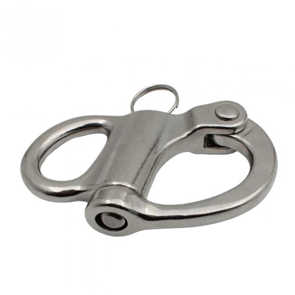 5 pz in Acciaio Inox 316 Barca A Vela Rigging Occhio Fisso Moschettone Moschettone per Yacht All'aperto Compatibile con Barche A Vela