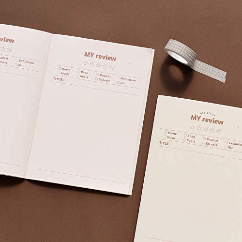 Carnets de notes A5 pour plan de repas et recettes avec pages de suivi structurées - 6