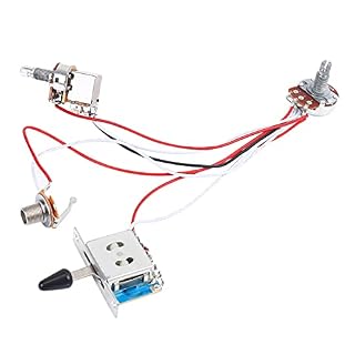 Hagsnec Kit de cablage de guitare electrique 1 Volume 1 Ton 3 Interrupteur a bascule 500K 1 ensemble de prise de… - Les Beatles, Paul McCartney, John Lennon, RIngo Starr, George Harrison