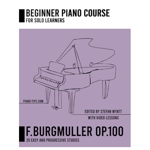 F. Burgmuller op.100 for Solo Learners - 25 Easy & Progressive Studies (Beginner Piano Course for Solo Learners by Stefan Wyatt)